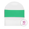 emerald green spandex bands pack of 10