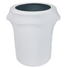 32 Gallon Spandex Trash Can/Waste Container Cover White