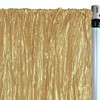 Crinkle Taffeta Drape/Backdrop 10 ft x 97 inches Gold