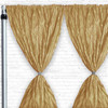 Crinkle Taffeta Drape/Backdrop 12 ft x 97 inches Gold