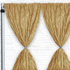 Crinkle Taffeta Drape/Backdrop 14 ft x 97 inches Gold