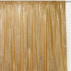 Glitz Sequin on Taffeta Drape/Backdrop 10 ft x 104 Inches Gold