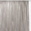 Glitz Sequin on Taffeta Drape/Backdrop 10 ft x 104 Inches Silver