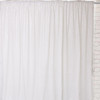 Glitz Sequin on Taffeta Drape/Backdrop 10 ft x 104 Inches White