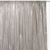 Glitz Sequin on Taffeta Drape/Backdrop 12 ft x 104 Inches Silver