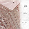 Glitz Sequin on Taffeta Drape/Backdrop 14 ft x 104 Inches Blush