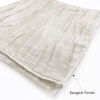 20 Inch Crinkle Taffeta Cloth Napkins Ivory hem