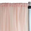 Voile Sheer Drape/Backdrop 30 ft x 116 Inches Blush