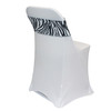 Stretch Spandex Chair Bands Zebra for folding chairs