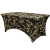 Stretch Spandex 6 Ft Rectangular Table Cover Camo