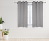 52 X 63 Inch Blackout Polyester Curtains with Grommets Gray - 2 Panels