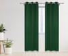 52 X 95 Inch Blackout Polyester Curtains with Grommets Hunter Green - 2 Panels