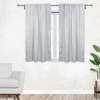 42 X 45 Inch Blackout Polyester Curtains with Rod Pocket Grayish White - 2 Panels 