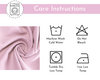 42 X 84 Inch Blackout Polyester Curtains with Rod Pocket Blush - Care Instructions