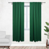 42 X 84 Inch Blackout Polyester Curtains with Rod Pocket Hunter Green - 2 Panels