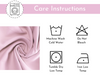 52 X 63 Inch Blackout Polyester Curtains with Rod Pocket Blush - Care Instructions