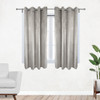 52 X 63 Inch Velvet Curtains with Grommets Gray - 2 Panels