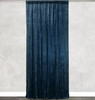 Velvet 10ft x 60" Drape with 4 inch pocket Navy Blue