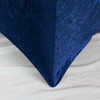 Velvet Spandex 8 Ft Rectangular Table Cover Navy Blue