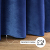  120 Inch Round Royal Velvet Tablecloth Navy Blue Hem