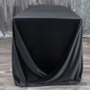 90 x 132 Inch Rectangular Royal Velvet Tablecloth Black Side View