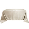 90 x 132 Inch Rectangular Royal Velvet Tablecloth Ivory Front View