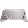90 x 132 Inch Rectangular Royal Velvet Tablecloth Gray Front View