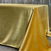 90 x 156 Inch Rectangular Velvet Tablecloth Gold Side Drop