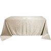  90 x 156 Inch Rectangular Royal Velvet Tablecloth Ivory Front View