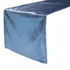 14 x 108 Inch Royal Velvet Table Runner Dusty Blue