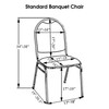 Velvet Spandex Banquet Chair Cover Black Dimensions