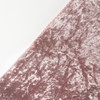 90 x 156 Inch Rectangular Crushed Velvet Tablecloth Blush Hem