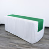 14 x 108 Inch L'amour Satin Table Runner Emerald Green