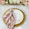 10 Pack 20 Inch Crushed Velvet Cloth Napkins Blush lifestyle