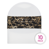 black and gold marble spandex bands pack of 10