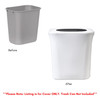 7 Gallon Spandex Office Trash Can Cover White