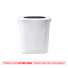 7 Gallon Spandex Office Trash Can Cover White