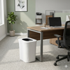 7 Gallon Spandex Office Trash Can Cover White lifestyle