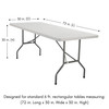 Stretch Spandex 6 ft Rectangular Table Dimensions