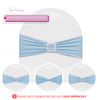 light blue spandex chair band designs