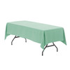 60 x 126 Inch Rectangular Polyester Tablecloth Mint