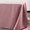 90 x 156 Inch Rectangular Polyester Tablecloth Dusty Rose Side