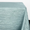 90 x 132 Inch Rectangular Crinkle Taffeta Tablecloth Dusty Blue corner