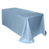  90 x 132 Inch Rectangular L'amour Tablecloth Dusty Blue