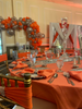 round coral tablecloths