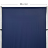 Stretch Spandex 12ft x 60" Drape/Backdrop Navy Blue width
