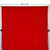 Stretch Spandex 12ft x 60" Drape/Backdrop Red width