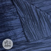 10 Pack 20 Inch Crinkle Taffeta Cloth Napkins Navy Blue hem