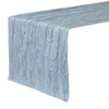 14 x 108 Inch Crinkle Taffeta Table Runner Light Blue