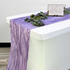 14 x 108 Inch Crinkle Taffeta Table Runner Lavender 14 x 108 Inch Crinkle Taffeta Table Runner Lavender